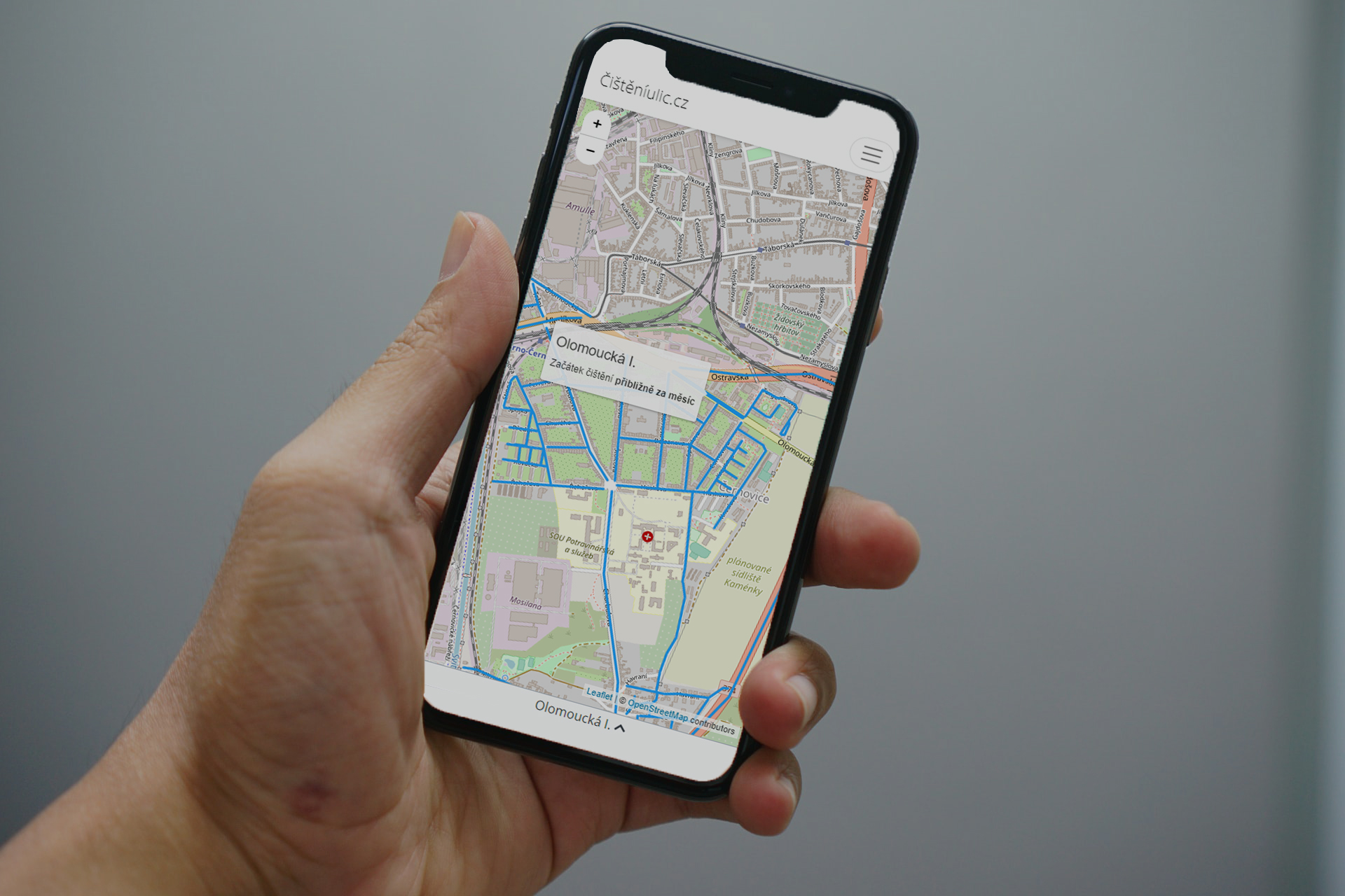 Interaktivní blokové čištění